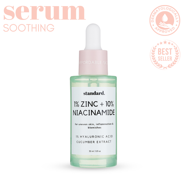 standard 10% Niacinamide & 1% Zinc Serum with Hyaluronic Acid