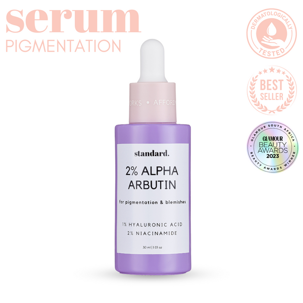 Standard 2% Alpha Arbutin Serum With 1% Hyaluronic Acid & Niacinamide