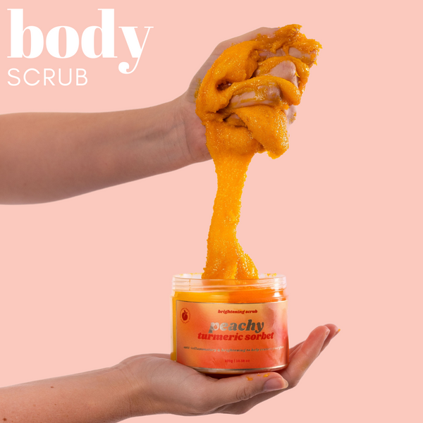 standard Brightening Turmeric & Peach Scrub with Turmeric Root Extract