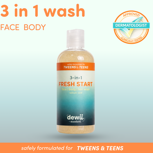 standard Fresh Start 3-in-1 Wash for Boys with Salicylic Acid | DEWII