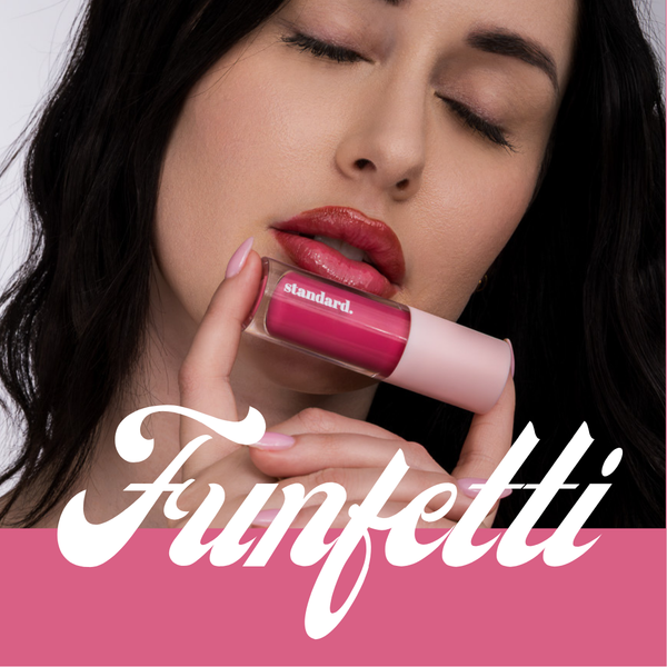 Standard Funfetti Tinted Lip Glaze With Hyaluronic Acid & Tripeptides