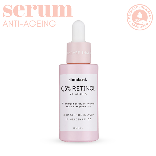 standard Retinol 0 3 (Vitamin A) % Serum with Niacinamide & Hyaluronic Acid