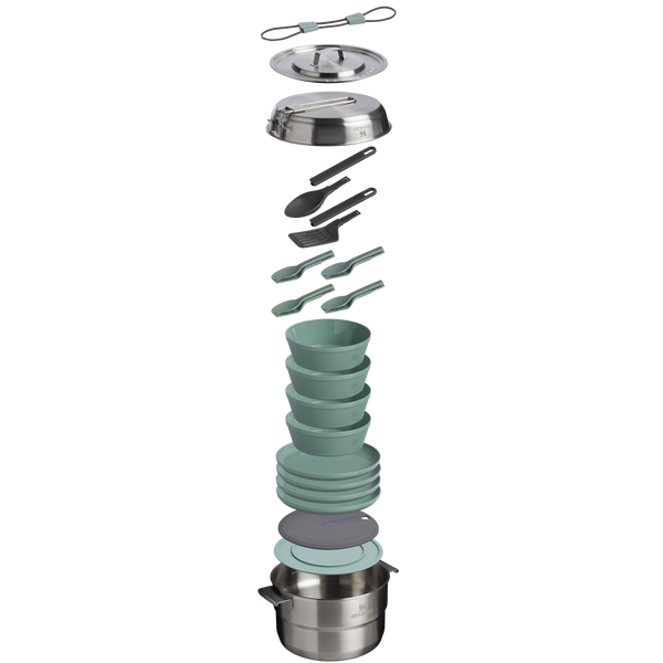 Stanley The Wildfare Core Full Serve Cookset | 26-piece Set | 4 QT