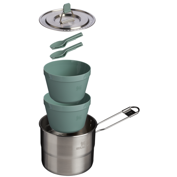 Stanley The Wildfare Go Two Bowl Cookset | 8-piece Set | 1.25 QT