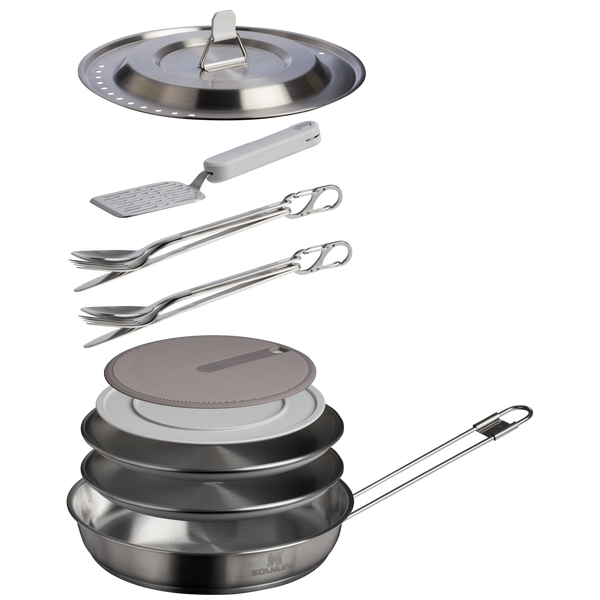 Stanley The Wildfare Pro Fry Pan Cookset 15-piece Set | 1.1 QT