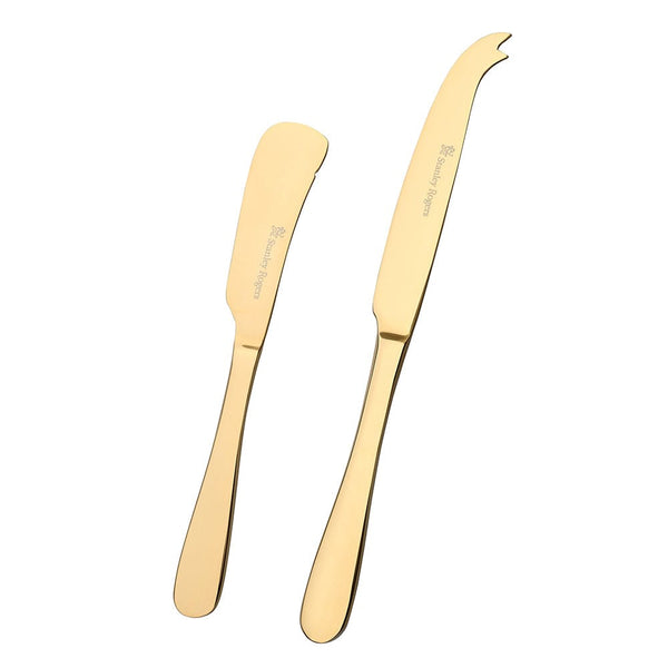 Stanley Rogers Albany Gold Cheese Knives 2 Piece Set