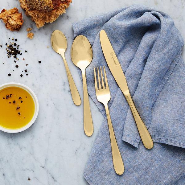 Stanley Rogers Albany Gold Salad Servers 2 Piece Set