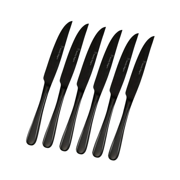 Stanley Rogers Albany Onyx Steak Knives 6 Piece Set