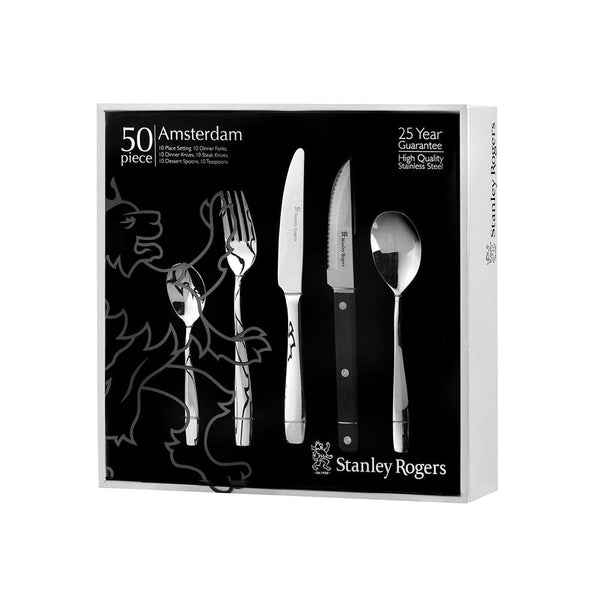 Stanley Rogers Amsterdam 50 Piece Set With Steak Knives
