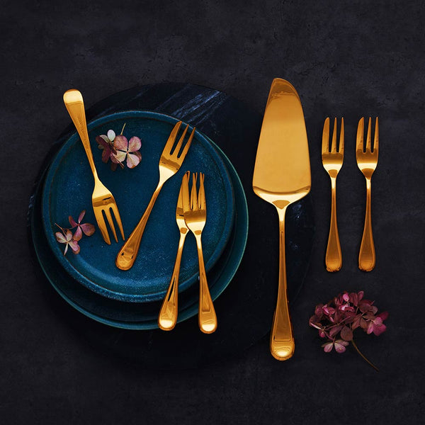 Stanley Rogers Chelsea Gold Cake Serving 7 Piece Set