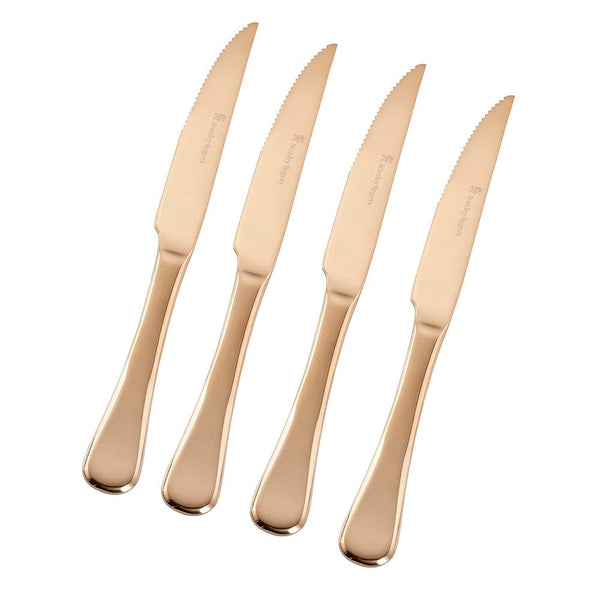Stanley Rogers Chelsea Gold Steak Knives 4 Piece Set