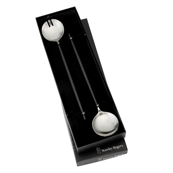 Stanley Rogers Piper Black Salad Servers 2 Piece Set