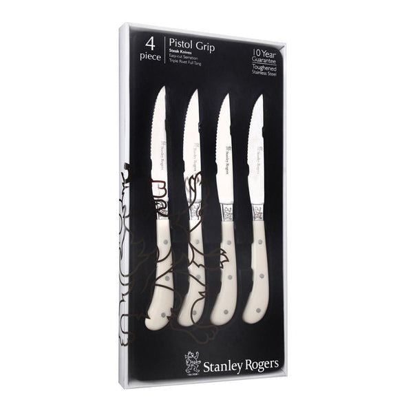 Stanley Rogers Pistol Grip Artisan Steak Knives 4 Piece Set