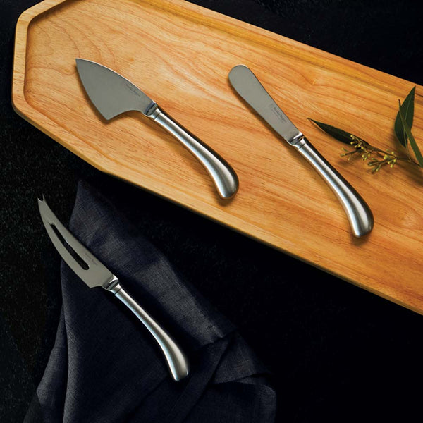 Stanley Rogers Pistol Grip Stainless Steel 3 Cheese Knife Piece Set