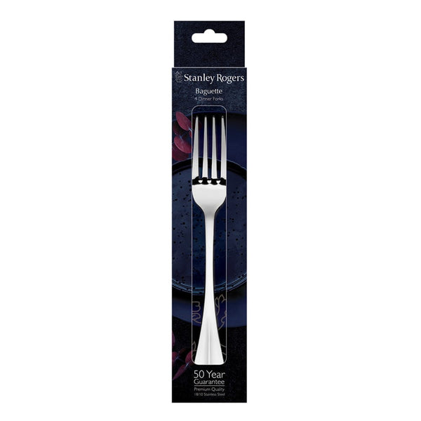 Stanley Rogers Baguette Dinner Fork 4 Piece Set