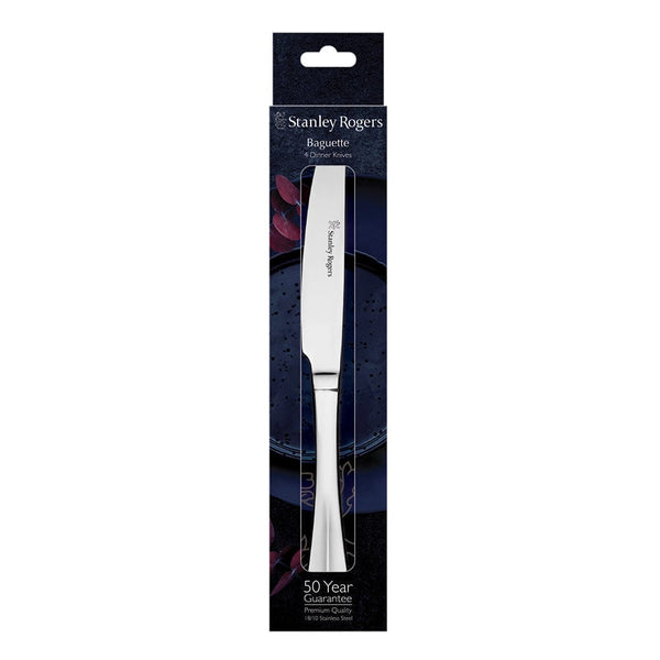 Stanley Rogers Baguette Dinner Knife 4 Piece Set