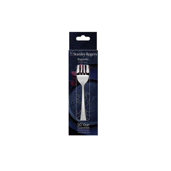 Stanley Rogers Baguette Fruit Fork 4 Piece Set