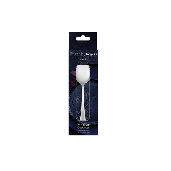 Stanley Rogers Baguette Teaspoon 4 Piece Set