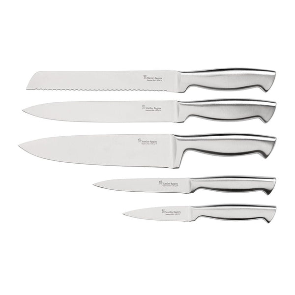 Stanley Rogers Black Acacia 6 Piece Knife Block