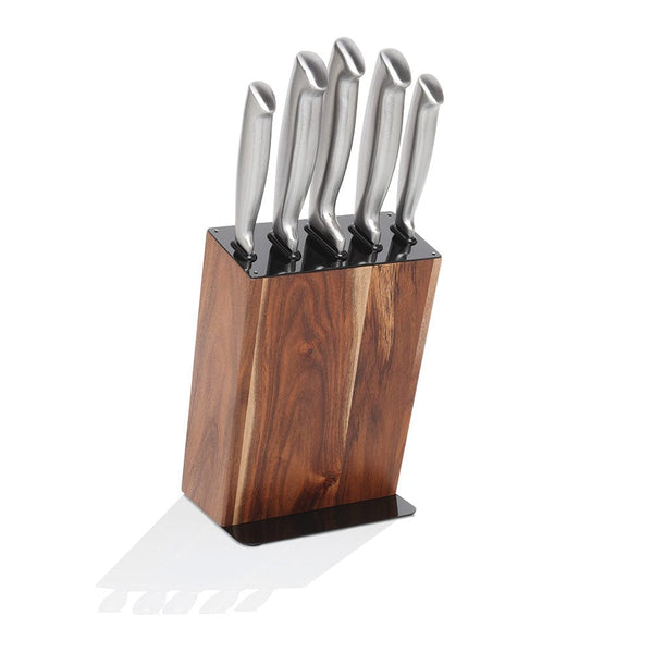 stanley rogers Black Acacia 6 Piece Knife Block