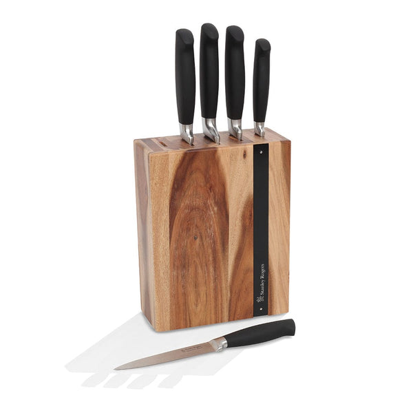 stanley rogers Black Flash 6 Piece Knife Block