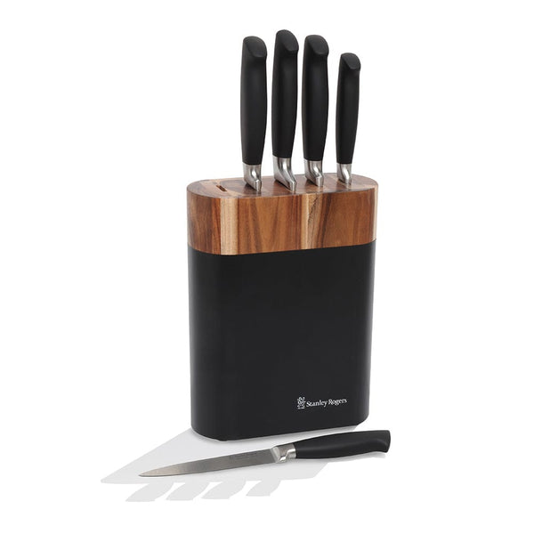 stanley rogers Black Oval 6 Piece Knife Block
