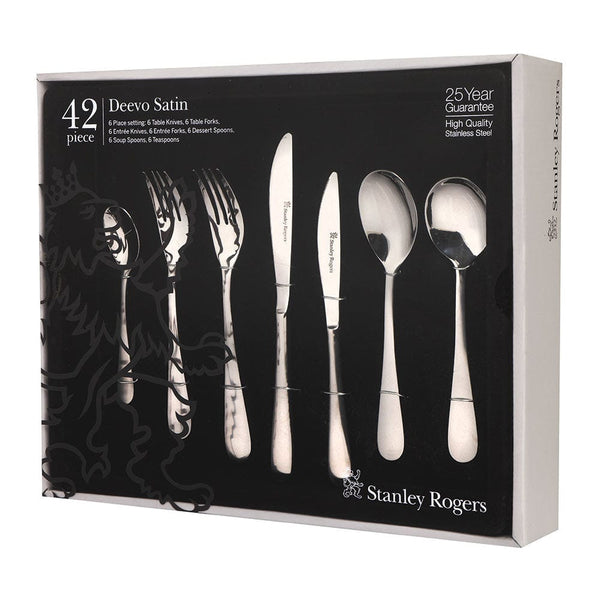 Stanley Rogers Deevo Satin 42 Piece Set