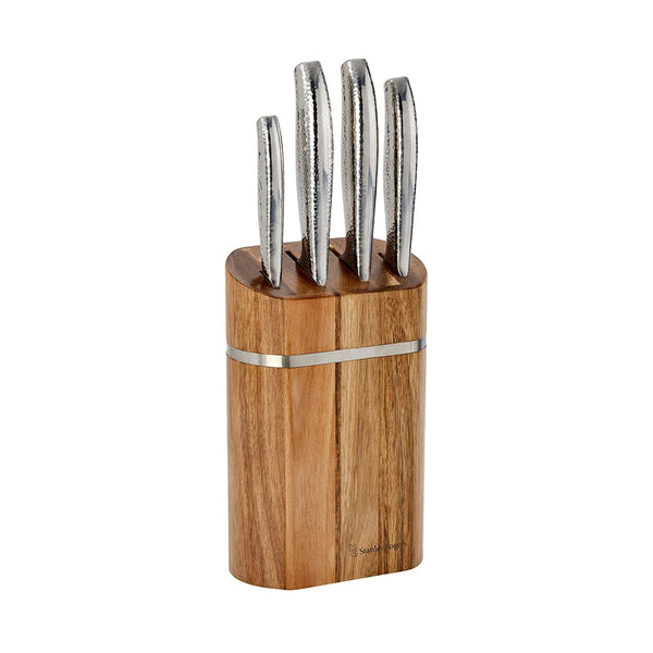Stanley Rogers Domed Oval 5 Piece Knife Block