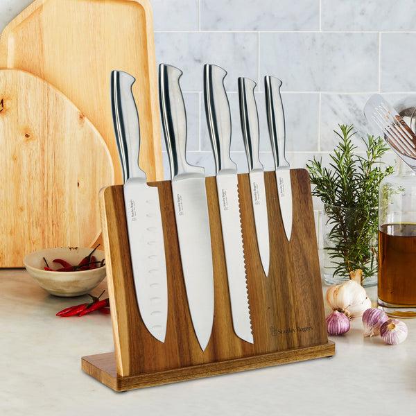 Stanley Rogers Magnetic 6 Piece Knife Block