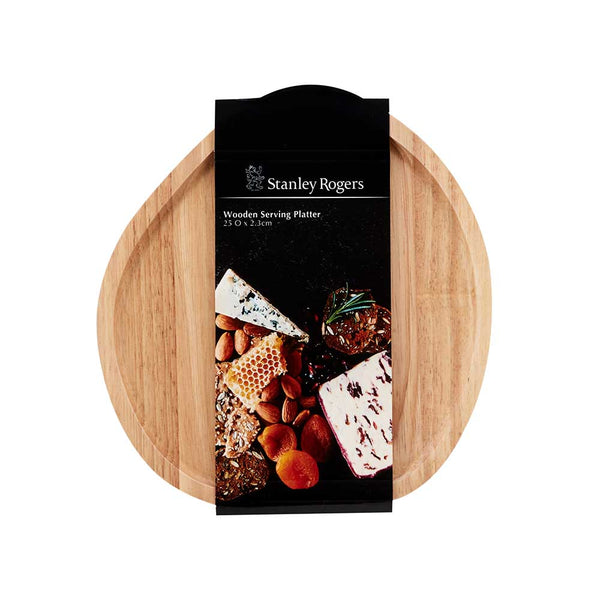 Stanley Rogers Wooden Serving Platter Round Small