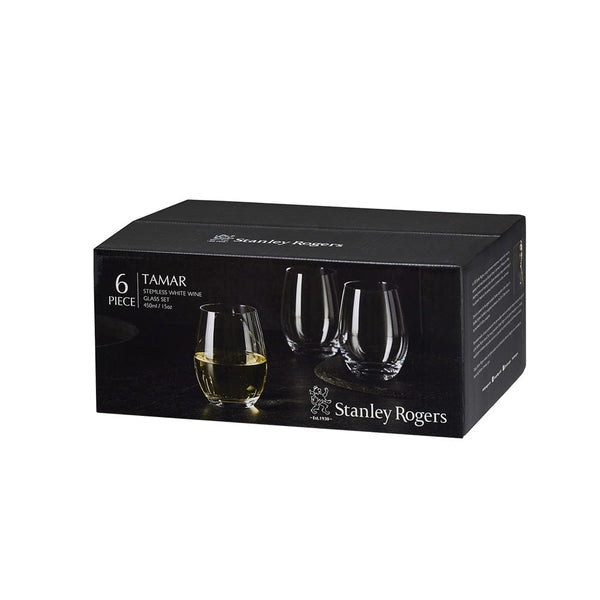 Stanley Rogers Tamar Stemless White Wine Glass 6 Piece Set
