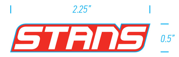 Stan's Notubes STICKER HELMET RED/WHITE PR