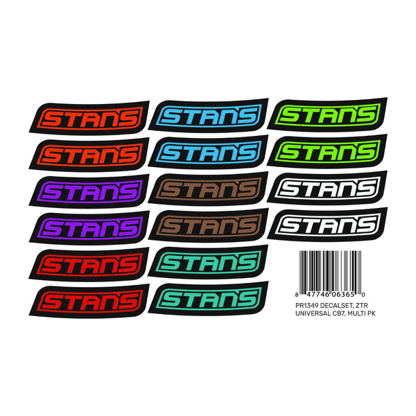 stan's notubes Universal Decal Sheet