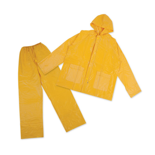 stansport 2-Piece Laminated Industrial Rainsuit Yellow