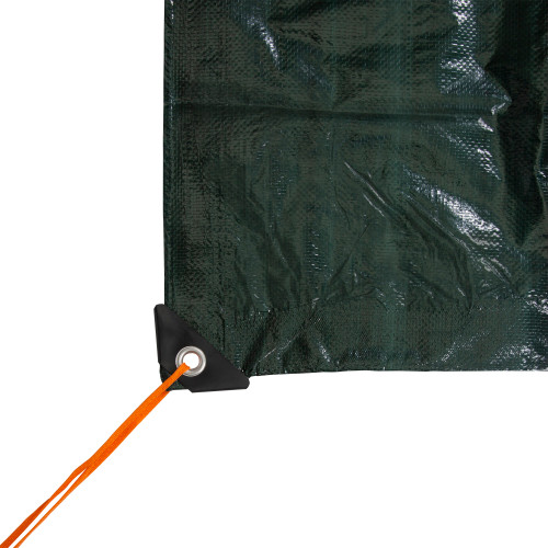 Stansport 6' X 8' Dark Green Medium Duty Rip-Stop Tarp - 2 Pack