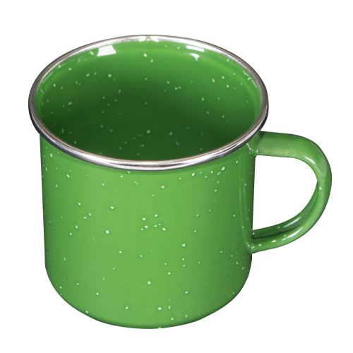 Stansport Deluxe 24-Piece Enamel Tableware Set Green