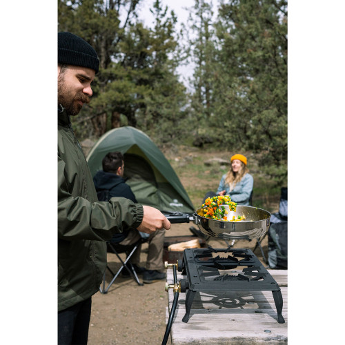 Stansport Double Burner Cast Iron Stove With Regulator Hose
