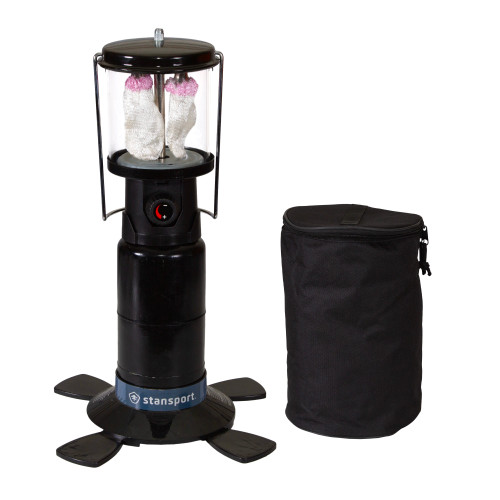 stansport Double Mantle Propane Lantern with Soft Padded Carry Case