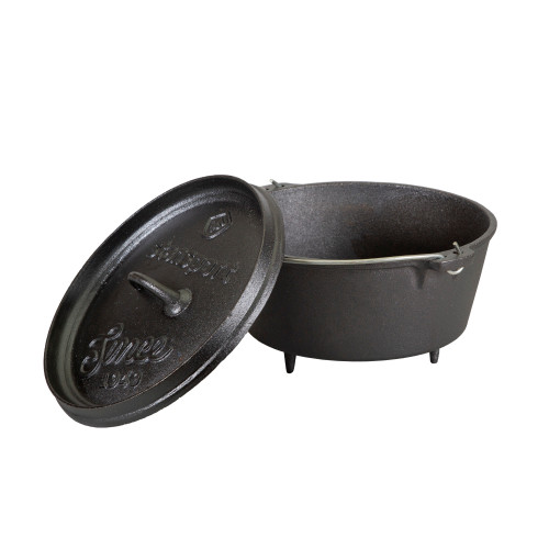 Stansport Pre-Seasoned Cast Iron Dutch Oven With Legs