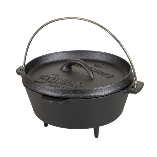 stansport Pre-Seasoned Cast Iron Dutch Oven with Legs