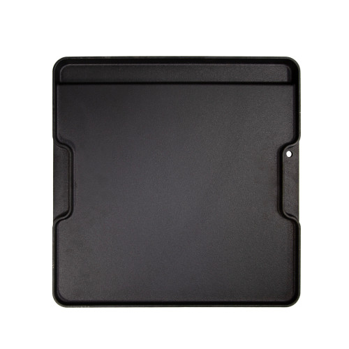 Stansport Pre-Seasoned Double Sided Cast Iron Griddle With Built In Grease Trap