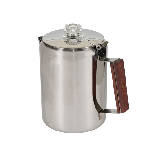 Stansport Stainless Steel Percolator Coffee Pot 9 Cups