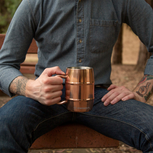 Stansport 16 OZ. Double Wall Camp Mug Copper
