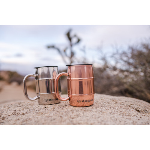 Stansport 16 OZ. Double Wall Camp Mug Silver