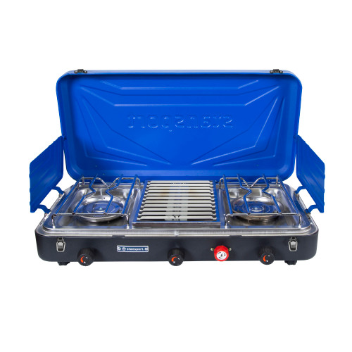 stansport 2-Burner Propane Stove with Grill