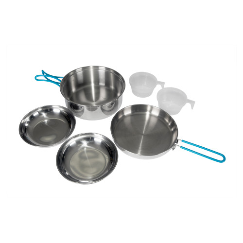 stansport 2 Person Cook Set Stainless Steel