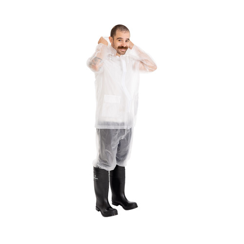 Stansport 3-Piece Deluxe Rainsuit Clear