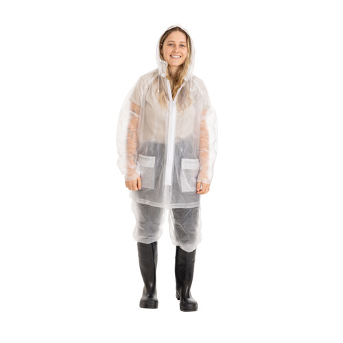 Stansport 3-Piece Deluxe Rainsuit Clear