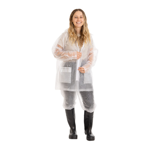 Stansport 3-Piece Deluxe Rainsuit Clear
