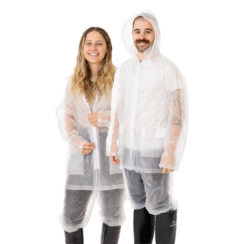 stansport 3-Piece Deluxe Rainsuit Clear